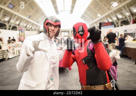 Cosplay-Fans auf der Super Comic Con im Business Design Center in Islington, London. Bilddatum: Samstag, 26. August 2017. Bildnachweis sollte lauten: Matt Crossick/ EMPICS Entertainment. Stockfoto