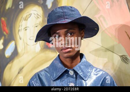 Modelle, die während der Präsentation der Shrimps London Fashion Week SS18 in der Swiss Church in London gezeigt wurden. Bilddatum: Freitag, 16. September 2017. Bildnachweis sollte lauten: Matt Crossick/ EMPICS Entertainment. Stockfoto