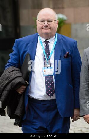 Sir Eric Pickles bei der Konferenz der Konservativen Partei im Manchester Central Convention Complex in Manchester. Bilddatum: 1. Oktober 2017. Bildnachweis sollte lauten: Matt Crossick/ EMPICS Entertainment. Stockfoto