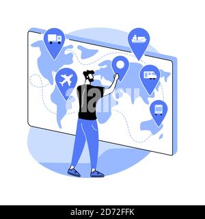 Business Logistics Abstract Concept Vector Illustration. Stock Vektor