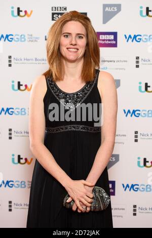 Sarah Kendall nimmt an den Writers Guild Awards am Royal College of Physicians, London Teil. Bilddatum: Montag, 15. Januar 2018. Bildnachweis sollte lauten: Matt Crossick/ EMPICS Entertainment. Stockfoto