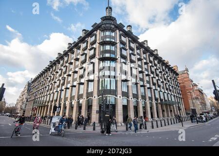 Gesamtansicht des Portcullis House in Westminster, London. Bilddatum: Mittwoch, 17. Januar 2018. Bildnachweis sollte lauten: Matt Crossick/ EMPICS Entertainment. Stockfoto