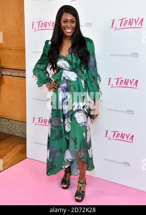 Perri Shakes-Drayton bei der UK Premiere von I, Tonya im Curzon Mayfair, London. Stockfoto