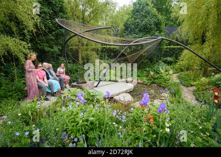 Der Wedgwood Garden bei der Chelsea Flower Show in London. Bilddatum: Montag, 21. Mai 2018. Bildnachweis sollte lauten: Matt Crossick/ EMPICS Entertainment. Stockfoto