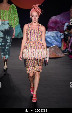 Georgia May Jagger auf dem Laufsteg während der Ashley Williams Spring/Summer 2019 London Fashion Week Show im House of Vans, London. Bilddatum: Freitag, 14. September 2018. Bildnachweis sollte lauten: Matt Crossick/ EMPICS Entertainment. Stockfoto