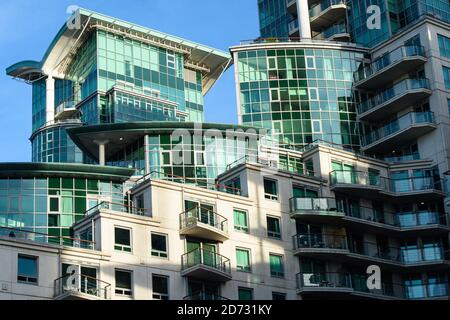 St George's Wharf Entwicklung in Vauxhall, Süd-London. Eine große Anzahl von Luxus- und Ultra-Luxus-Neubauwohnungen in London verkaufen sich nicht, da ausländische Investoren weniger in britische Immobilien investieren. Bilddatum: Mittwoch, 14. November 2018. Bildnachweis sollte lauten: Matt Crossick/ EMPICS Entertainment. Stockfoto