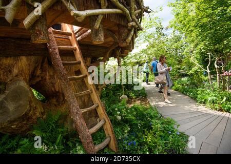 Der Garten RHS Back to Nature, entworfen von der Herzogin von Cambridge, bei der RHS Chelsea Flower Show im Royal Hospital Chelsea, London.Bilddatum: Montag, 20. Mai 2019. Bildnachweis sollte lauten: Matt Crossick/Empics Stockfoto