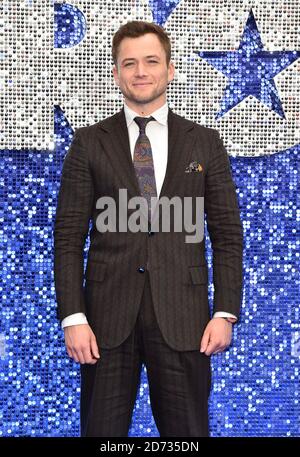 Taron Egerton Teilnahme an der Rocketman UK Premiere, im Odeon Luxe, Leicester Square, London. Stockfoto