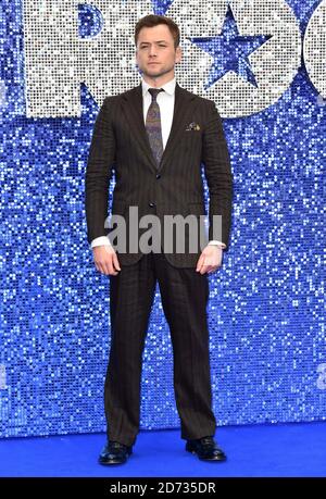 Taron Egerton Teilnahme an der Rocketman UK Premiere, im Odeon Luxe, Leicester Square, London. Stockfoto