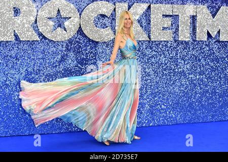 Claudia Schiffer an der Rocketman UK Premiere, im Odeon Luxe, Leicester Square, London. Stockfoto