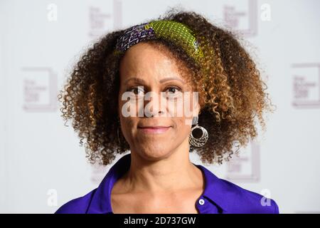 Autorin Bernardine Evaristo bei einer Fotoannahme für die Autoren des Booker Prize 2019 im Londoner South Bank Centre. Bilddatum: Sonntag, 13. Oktober 2019. Bildnachweis sollte lauten: Matt Crossick/Empics Stockfoto