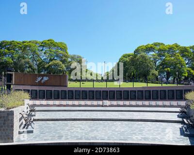 Das Viertel Retiro, Denkmal für die Opfer des Falklandkrieges (Monumento a los ca√≠dos en Malvinas). Buenos Aires, die Hauptstadt von Argen Stockfoto