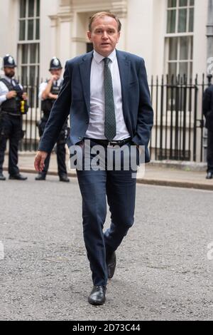 George Eustice, Staatssekretär für Umwelt und Angelegenheiten des ländlichen Raums, kommt in der Downing Street, London, zu einer Kabinettssitzung beim Foreign and Commonwealth Office (FCO) an. Bilddatum: Dienstag, 8. September 2020. Bildnachweis sollte lauten: Matt Crossick/Empics Stockfoto