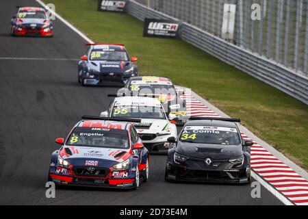 8 ENGSTLER Luca (deu), Engstler Hyundai N Liqui Moly Racing Team, Hyundai i30 N TCR, Action und 34 COMTE Aurelien (Fra), Vukovic Motorsport, Renault Stockfoto