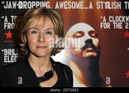 Amanda Burton bei einer Celebrity-Vorführung von Bronson im Cineworld-Kino im Zentrum von London. Stockfoto