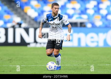 Alejandro Gomez von Atalanta BC während der Serie EIN Spiel zwischen Napoli und Atalanta im Stadio San Paolo, Neapel, Italien am 17. Oktober 2020. Foto von Giuseppe Maffia. Stockfoto
