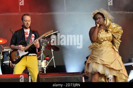 Basement Jaxx beim Wireless Festival 2009 im Hyde Park, London. Stockfoto