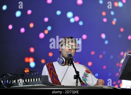 Basement Jaxx beim Wireless Festival 2009 im Hyde Park, London. Stockfoto