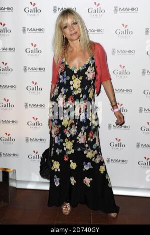 Jo Wood kommt bei der Vorstellung des Gallo Rose und MAHIKI Pop Up, in Soho, London. Stockfoto