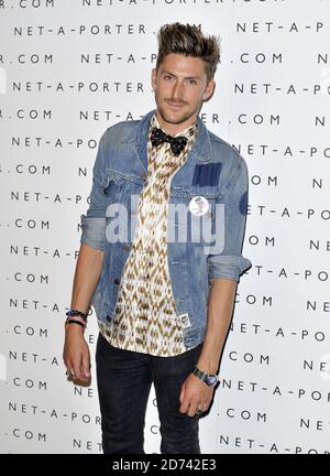 Henry Holland kommt bei der Net A Porter 10th Birthday Party im Westfield Einkaufszentrum in West London an. Stockfoto