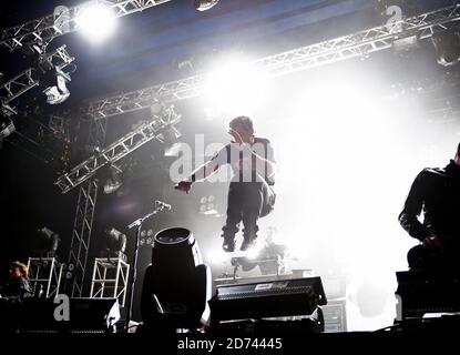 Pendel beim Leeds Festival im Bramham Park in West Yorkshire. Stockfoto