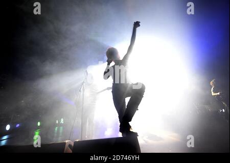 My Chemical Romance treten im Hammersmith Apollo in West London auf. Stockfoto