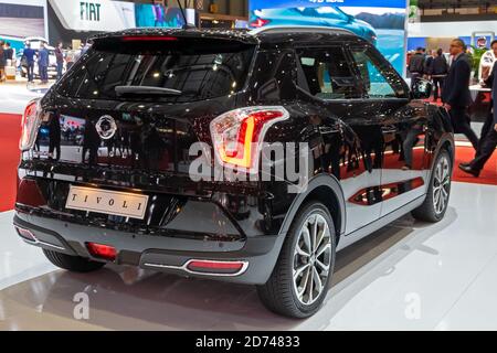 Ssangyong Tivoli auf dem 89. Genfer Autosalon. Genf, Schweiz - 6. März 2019. Stockfoto