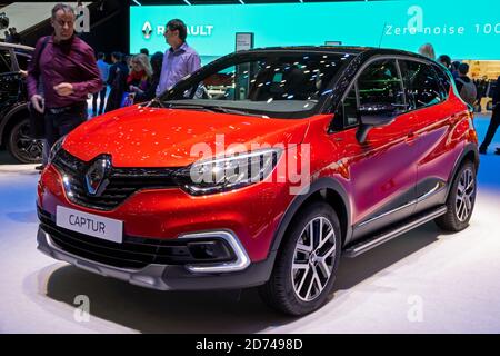 Neuer Renault Captur auf dem 89. Genfer Autosalon. Genf, Schweiz - 6. März 2019. Stockfoto