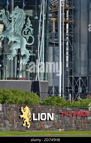 AUCKLAND, NEUSEELAND - 24. März 2019: Auckland / Neuseeland - 24 2019. Juli: Blick auf die Lion Pride Brauerei in East Tamaki Stockfoto