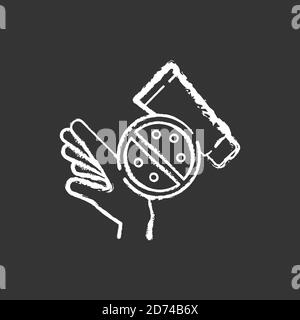 Hautausschlag Creme Kreide weißes Symbol auf schwarzem Hintergrund Stock Vektor