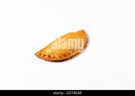 Argentinier Fleisch Empanadas isoliert auf einem weißen Hintergrund Stockfoto