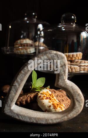 Snack in arabischen, mediterranen und östlichen Ländern mit marokkanischen Stockfoto