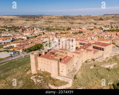 Schloss Sigüenza, 11. Jahrhundert, Siguenza, Guadalajara, Spanien Stockfoto