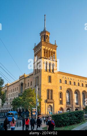 Tiflis, Georgien - 18. Oktober 2020: Die Georgische Nationale Akademie der Wissenschaften in Tiflis Stockfoto