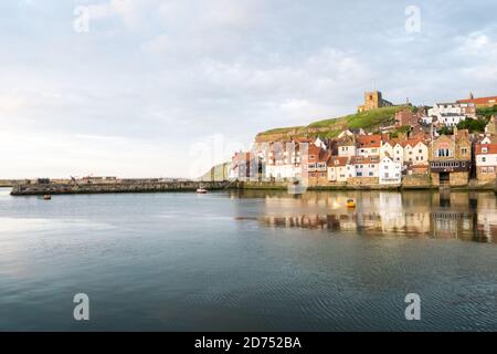 Whitby Harbour East Cliff, Whitby, North Yorkshire Stockfoto