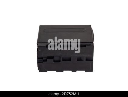 Batterie Adapter für elektronische Geräte. Auf weissem Hintergrund. Stockfoto