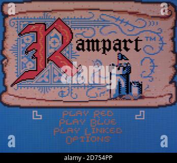 Rampart - Nintendo Game Boy Color Videogame - redaktionelle Verwendung Nur Stockfoto