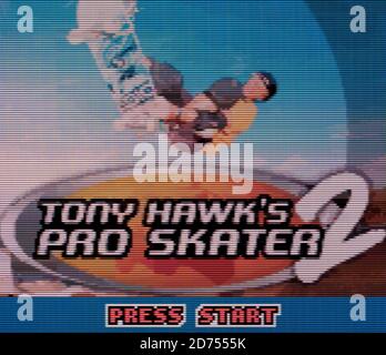 Tony Hawk's Pro Skater 2 - Nintendo Game Boy Color Videospiel – nur für redaktionelle Zwecke Stockfoto