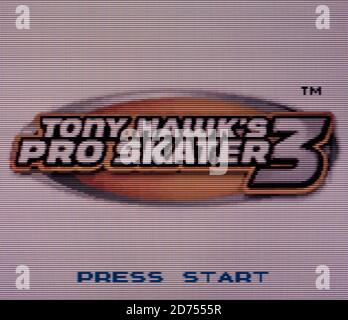 Tony Hawk's Pro Skater 3 - Nintendo Game Boy Color Videospiel – nur für redaktionelle Zwecke Stockfoto