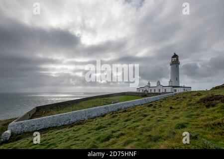 Leuchtturm am Mull of Galloway, Schottlands südlichster Punkt Stockfoto