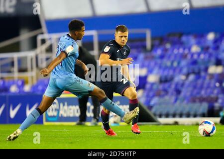 Birmingham, Großbritannien. 20. Oktober 2020. Während des Sky Bet Championship-Spiels zwischen Coventry City und Swansea City in St Andrews, Birmingham, England am 20. Oktober 2020. Foto von Nick Browning/Prime Media Images. Kredit: Prime Media Images/Alamy Live Nachrichten Stockfoto