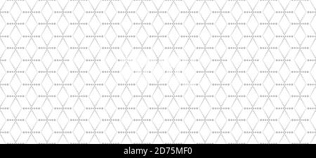 Abstraktes geometrisches Muster. Nahtlose gedotierte Linie Hintergrund. Weiße und schwarze Ornamente. Grafisches modernes Muster. Einfache stilvolle Grafik-Design Hintergrund. Stock Vektor