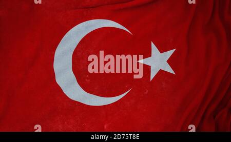 Türkische Flagge, Feier und türkische Flagge Stockfoto