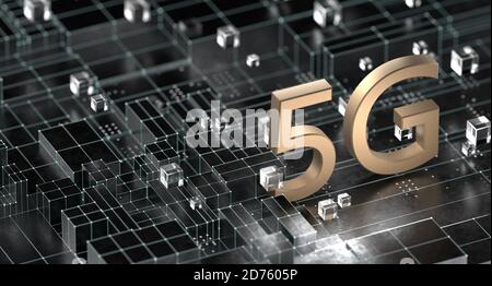 5G Wireless Mobile Communication Technology Stockfoto