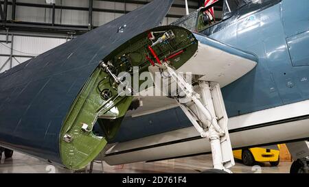 Der Grumman TBF Avenger American WW2 Bomber gefaltete Flügel Detail Stockfoto