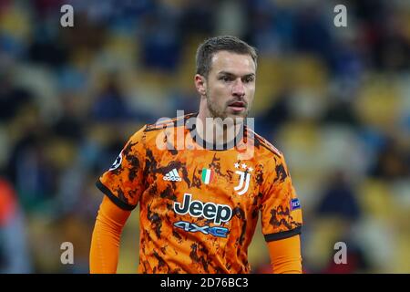 aron Ramsey von Juventus während der UEFA Champions League, Gruppenphase, Gruppe G Fußballspiel zwischen Dynamo Kiew und Juventus am 20. Oktober 2020 bei Stockfoto