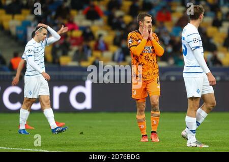 aron Ramsey von Juventus während der UEFA Champions League, Gruppenphase, Gruppe G Fußballspiel zwischen Dynamo Kiew und Juventus am 20. Oktober 2020 bei Stockfoto