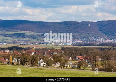 Iggingen, Schwäbische Alb Stockfoto