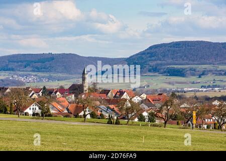 Iggingen, Schwäbische Alb Stockfoto