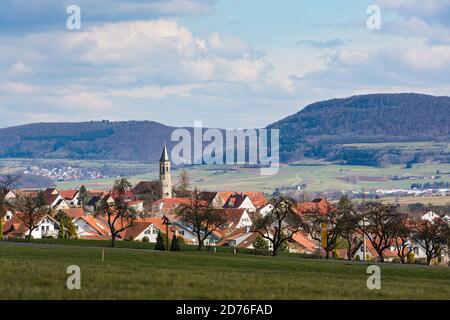 Iggingen, Schwäbische Alb Stockfoto